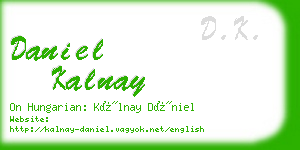 daniel kalnay business card